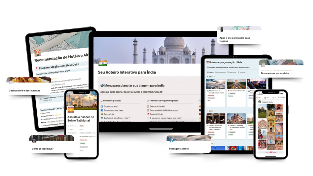 Roteiro Interativo Índia 2024 Mockup