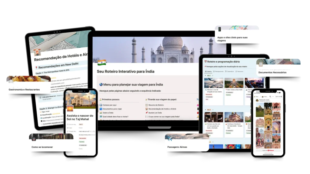 Roteiro Interativo Índia 2024 Mockup