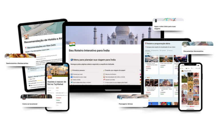 Roteiro Interativo Índia 2024 Mockup