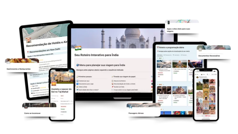 Roteiro Interativo Índia 2024 Mockup